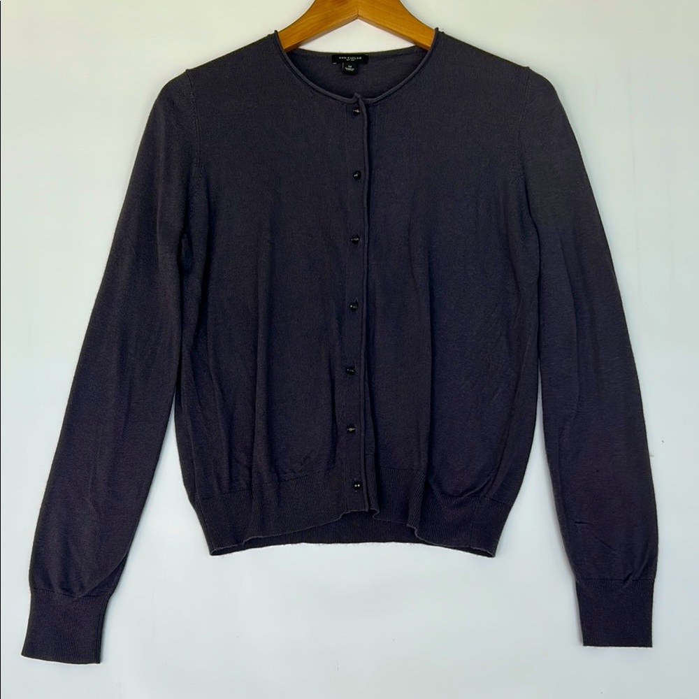 Ann Taylor Rayon Blend Long Sleeve Cardigan Sweater